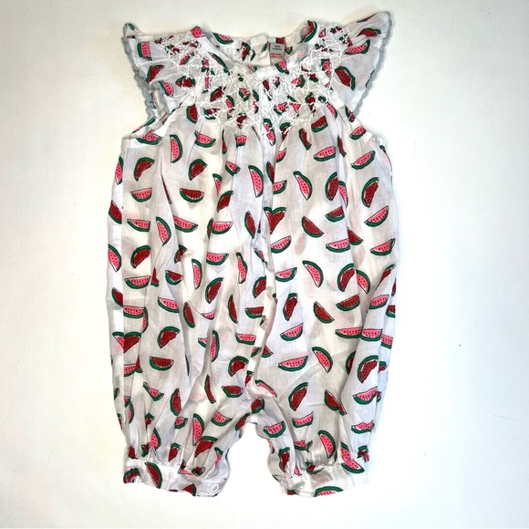 Stella Mccartney Kids Stella Watermelon Print Cotton Romper Size 9 months - Picture 2 of 11